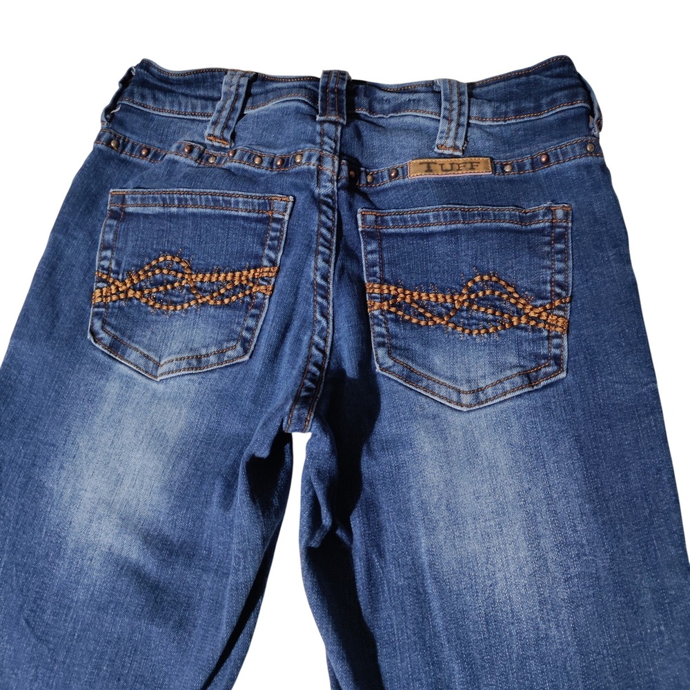 Cowgirl Tuff Co Patina II Bootcut Jeans 25x31 (25"x29" Actual) studded